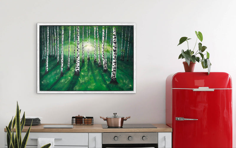 70 x 100 cm, Unikat, 'Lichtspiel' (HW1-793) - Acrylgemälde von Hagen Wieland