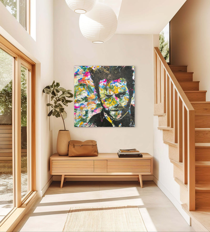 100 x 100 cm, Unikat, 'Wolverine' (UBI17-799) - Acrylgemälde von Ute Bivona
