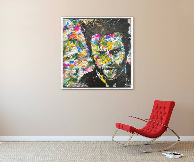 100 x 100 cm, Unikat, 'Wolverine' (UBI17-799) - Acrylgemälde von Ute Bivona