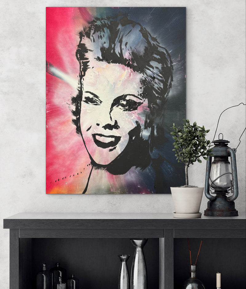 80 x 60 cm, Unikat, 'Pink' (HW1-803) - Acrylgemälde von Hagen Wieland