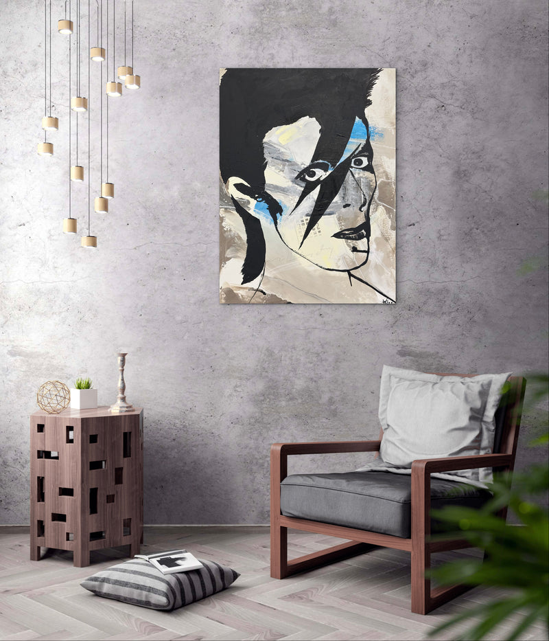 80 x 60 cm, Unikat, 'David' (HW1-806) - Acrylgemälde von Hagen Wieland