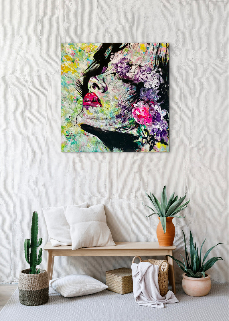 100 x 100 cm, Unikat, 'Donna' (UBI17-821) -  von Ute Bivona