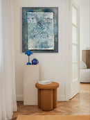 100 x 80 cm, Unikat, 'Harmonischblau' (HW1-822) -  von Hagen Wieland