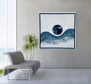 100 x 100 cm, Unikat, 'Welle' (HW1-830) -  von Hagen Wieland