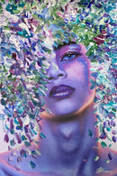 90 x 60 cm, Unikat, 'Winter 3' (UBI17-554) - Acrylgemälde von Ute Bivona