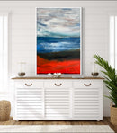 120 x 80 cm, Unikat, 'Orange County 1' (HW1-700) - Acrylgemälde von Hagen Wieland