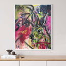 100 x 80 cm, Unikat, 'XXX - Happy Bunny' (BEZ30-727) -  von Marion Bezdek