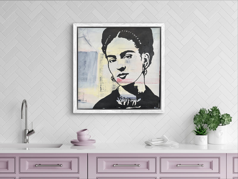 60 x 60 cm, Unikat, 'Frida' (HW1-804) - Acrylgemälde von Hagen Wieland