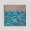 80 x 80 cm, Unikat, 'BLUE VELVET' (HEIN28-706) - Acrylgemälde von Carsten Heine