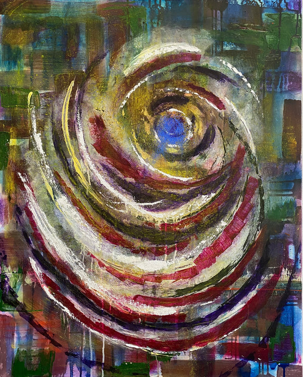 100 x 80 cm, Unikat, 'Im Auge des Betrachters' (HW1-12) - Acrylgemälde von Hagen Wieland