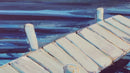 73 x 102 cm, Unikat, 'Steg am Meer' (TP4-200) - Acrylgemälde von Thomas Popp