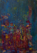 70 x 50 cm, Unikat, 'Unter dem Meer' (MG3-42) - Acrylgemälde von Maria Gehwolf