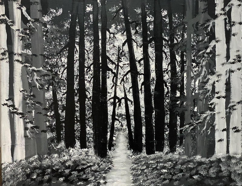 40 x 50 cm, Unikat, 'Hänsel' (HW1-54) - Acrylgemälde von Hagen Wieland