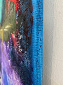 100 x 80 cm, Unikat, 'Flug im Ballon' (HW1-6) - Acrylgemälde von Hagen Wieland