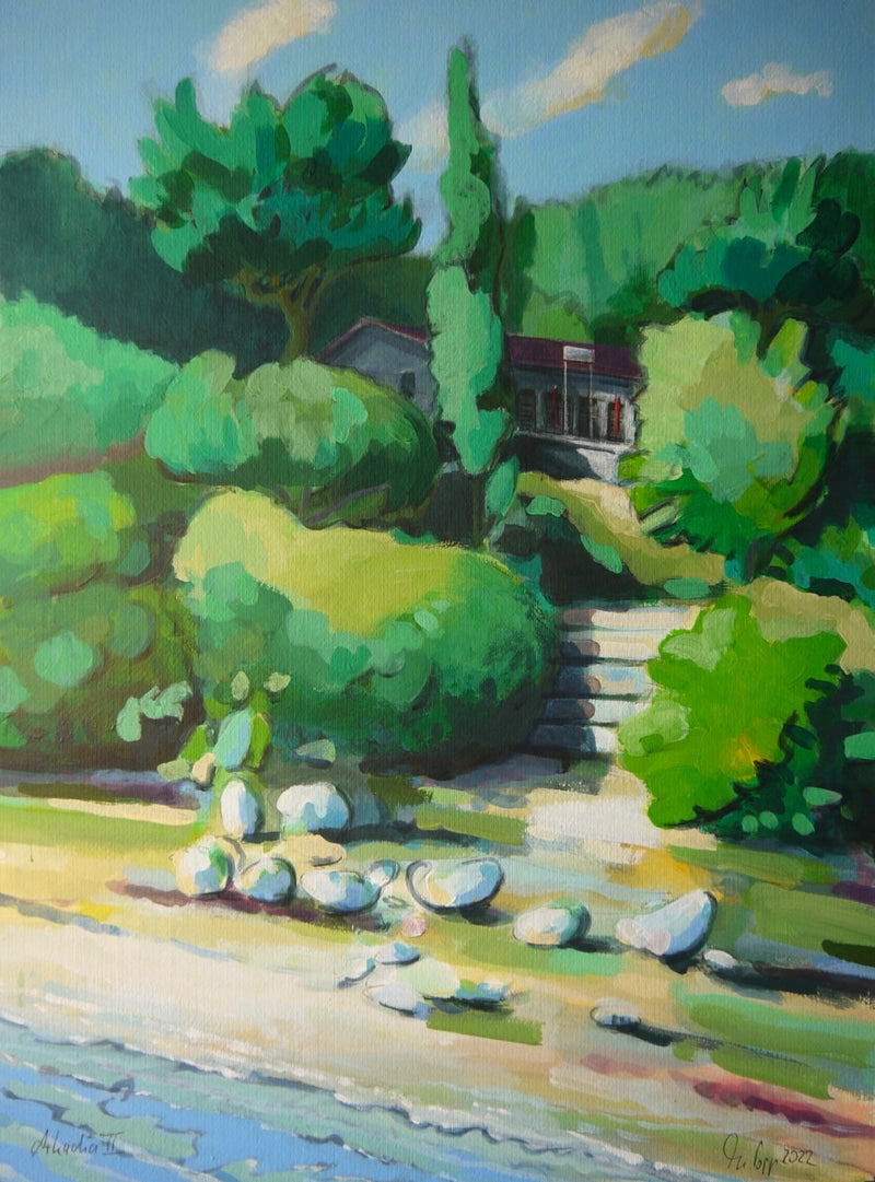 70 x 50 cm, Unikat, 'Arkadia 2' (TP4-371) -  von Thomas Popp