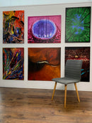 100 x 70 cm, Unikat, 'Flammendes Schwert' (HW1-3) - Acrylgemälde von Hagen Wieland