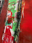 80 x 80 cm, Unikat, 'Red birch' (HW1-350) - Acrylgemälde von Hagen Wieland