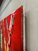 80 x 80 cm, Unikat, 'Red birch' (HW1-350) - Acrylgemälde von Hagen Wieland