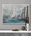50 x 70 cm, Unikat, 'Ghost Ship' (HW1-436) - Acrylgemälde von Hagen Wieland