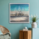 70 x 70 cm, Unikat, 'Angkor Wat' (HW1-447) - Acrylgemälde von Hagen Wieland