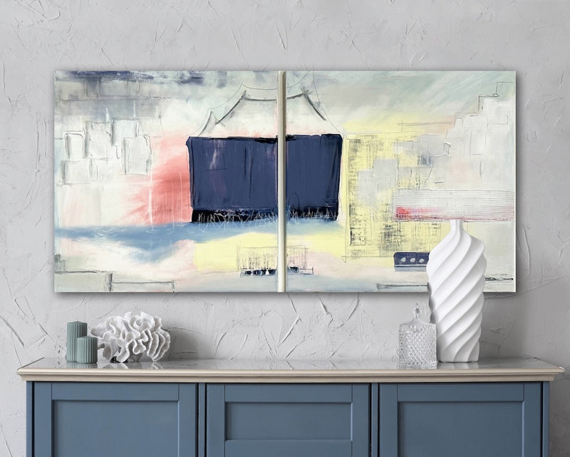 60 x 120 cm, Unikat, 'Elbenmusik' (HW1-471) -  von Hagen Wieland