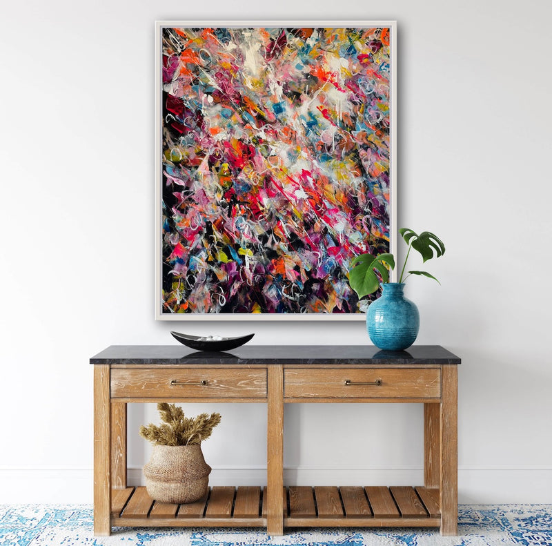 100 x 80 cm, Unikat, 'Into the wild wide open' (UBI17-454) - Acrylgemälde von Ute Bivona