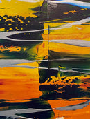 150 x 50 cm, Unikat, 'Lichter im Hochhaus' (HW1-36) - Acrylgemälde von Hagen Wieland --- KAUF NUR IN DER GALERIE MÜNCHEN MÖGLICH --- info@galerie-meetloft.de