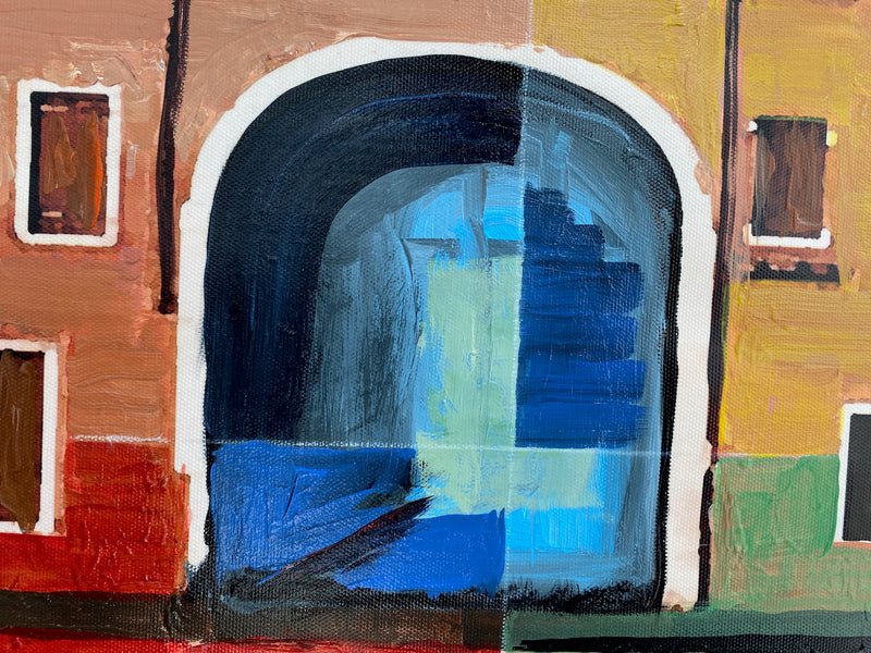 50 x 75 cm, Unikat, 'Venice' (HW1-37) - Acrylgemälde von Hagen Wieland