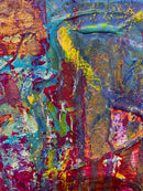 70 x 50 cm, Unikat, 'Unter dem Meer' (MG3-42) - Acrylgemälde von Maria Gehwolf