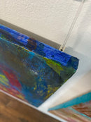 70 x 50 cm, Unikat, 'Unter dem Meer' (MG3-42) - Acrylgemälde von Maria Gehwolf