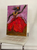 70 x 50 cm, Unikat, 'Flamenco' (MG3-46) - Acrylgemälde von Maria Gehwolf