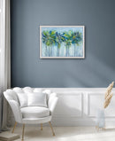 50 x 70 cm, Unikat, 'Blumen Farbenfroh 2' (KARO2-448) - Acrylgemälde von Karen Rohde