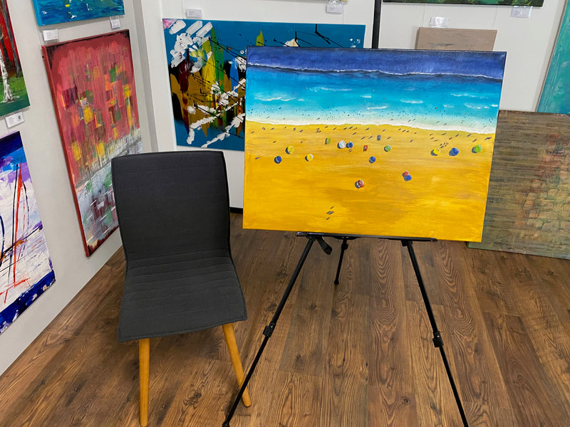 60 x 80 cm, Unikat, 'Lido' (HW1-98) - Acrylgemälde von Hagen Wieland