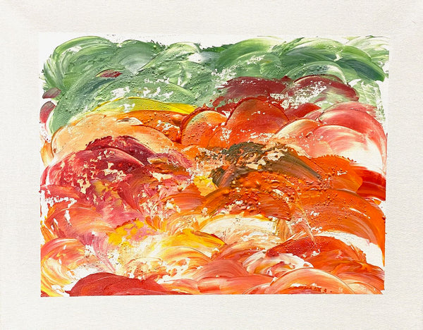 40 x 50 cm, Unikat, 'Herbstwald' (KARO2-118) - Acrylgemälde von Karen Rohde