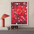 70 x 50 cm, Unikat, 'Birken Rot' (HW1-455) - Acrylgemälde von Hagen Wieland