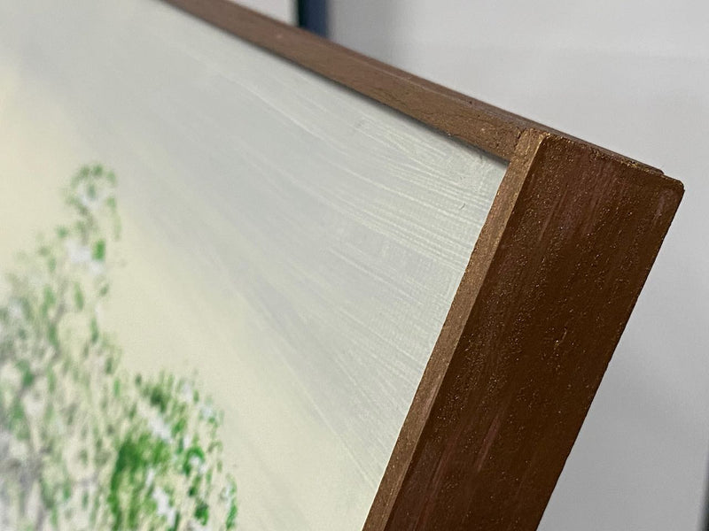 30 x 100 cm, Unikat, 'Im Nebel' (KARO2-129) - Acrylgemälde von Karen Rohde