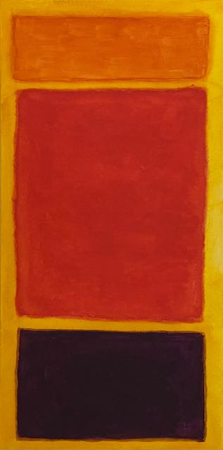 100 x 50 cm, Unikat, 'orange red purple' (GIN6-180) -  von  Gintonic