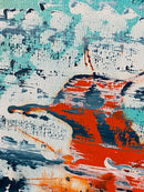 70 x 70 cm, Unikat, 'Die Vögel' (HW1-187) -  von Hagen Wieland