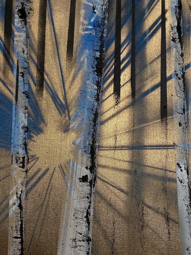 70 x 70 cm, Unikat, 'Sonnenstrahlen' (HW1-198) -  von Hagen Wieland