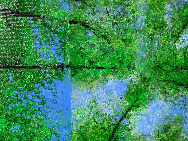 100 x 70 cm, Unikat, 'Laubwald' (HW1-5) - Acrylgemälde von Hagen Wieland