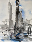30 x 40 cm, Unikat, 'Kopie nach Wilhelm Thöny, “New York ‘33”' (CM7-252) -  von Charles Mills