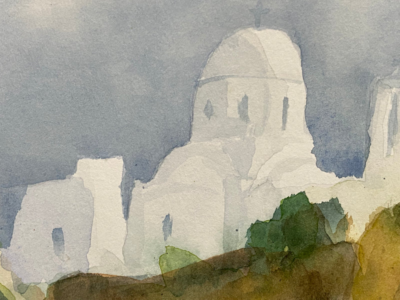 30 x 40 cm, Unikat, 'Piso Livadi, Paros' (CM7-221) -  von Charles Mills