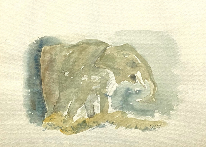 20 x 30 cm, Unikat, 'Elefant' (CM7-230) -  von Charles Mills