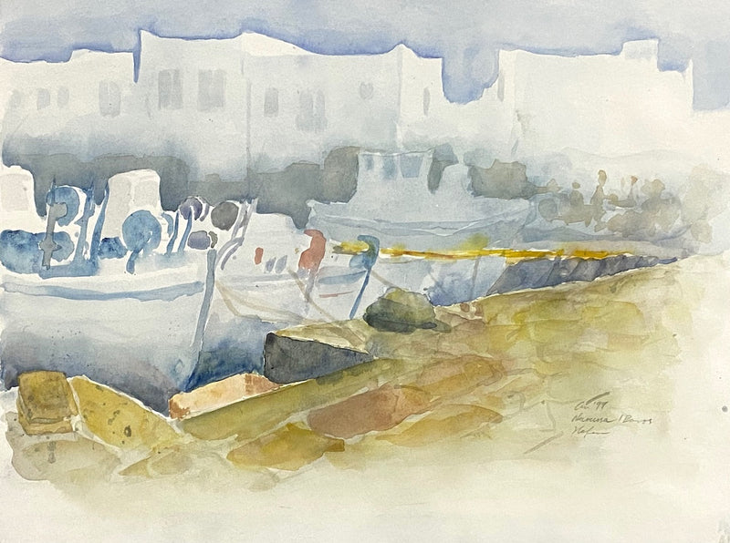 30 x 40 cm, Unikat, 'Naoussa, Paros' (CM7-232) -  von Charles Mills