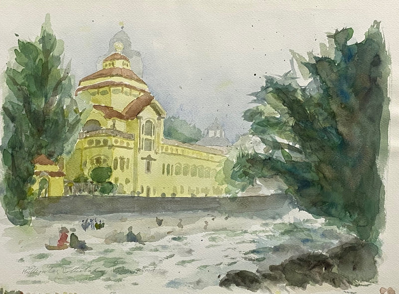 30 x 40 cm, Unikat, 'Müllersches Volksbad, München' (CM7-228) -  von Charles Mills