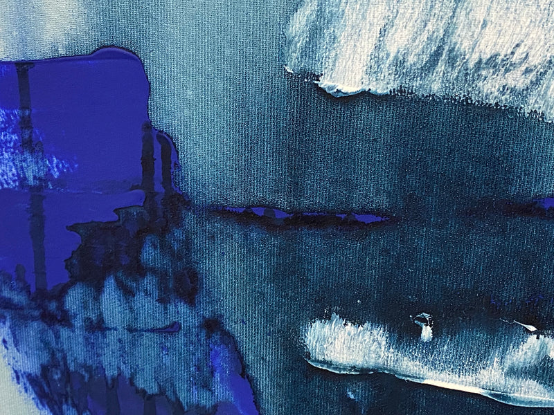 50 x 70 cm, Unikat, 'Tiefsee' (HW1-254) - Acrylgemälde von Hagen Wieland