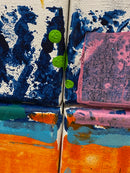 40 x 40 cm, Unikat, 'Spaziergang' (YVN5-278) - Acrylgemälde von Yvonne Neff