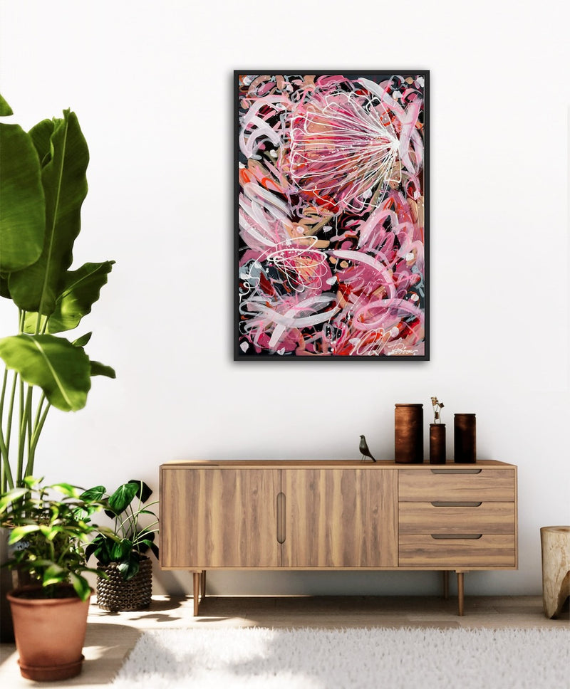 120 x 70 cm, Unikat, 'A beauty inside and outside' (UBI17-425) - Acrylgemälde von Ute Bivona