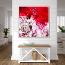 100 x 100 cm, Unikat, 'Aus tiefstem Herzen' (UBI17-426) - Acrylgemälde von Ute Bivona