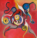 40 x 40 cm, Unikat, 'Feminino vivo (Lebende Weiblichkeit)' (BAR14-339) - Acrylgemälde von Beatriz Baranowski